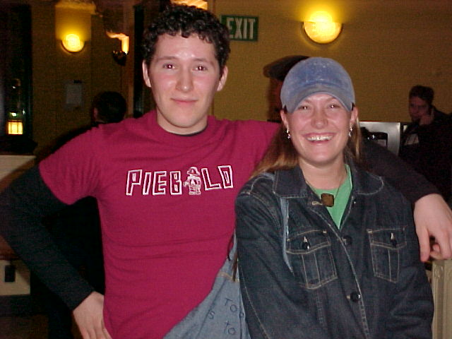 The two-shot with Caleb (no, really, she's enjoying this).